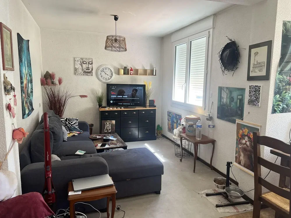 Wohnzimmer; tageslicht, rustikaler stil