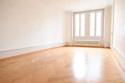 Wohnzimmer; holzboden, tageslicht
