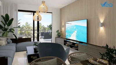 Living room; view, natural light, modern style