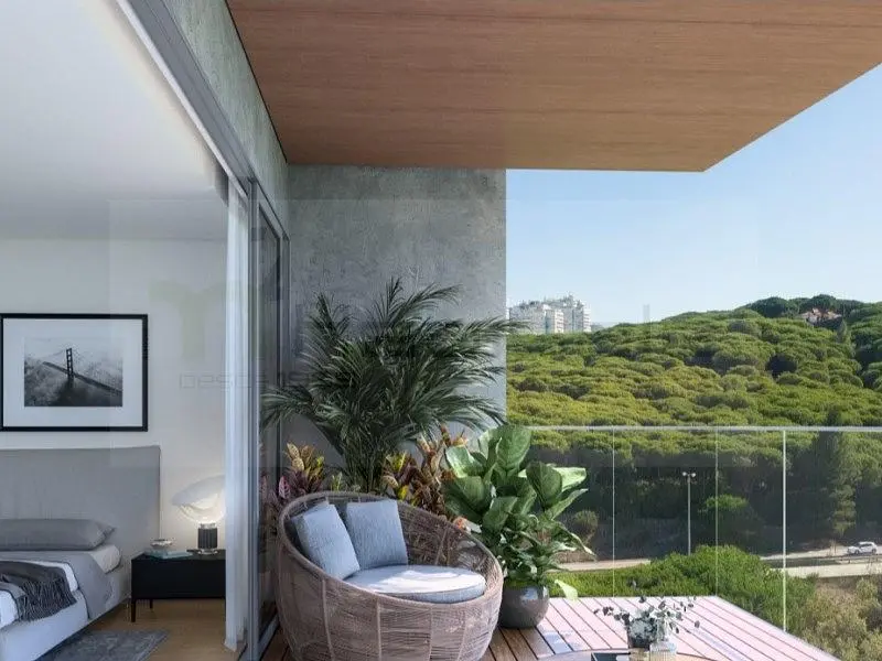 Balkon; manzara, doğal ışık, modern stil