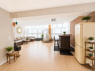 Living room; natural light, wood floor