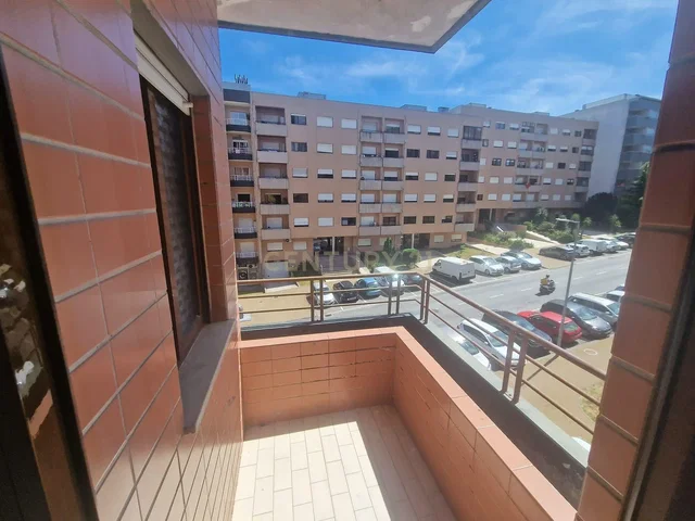 Balkon; blick, fliesenboden