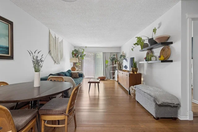Living room; wood floor, natural light