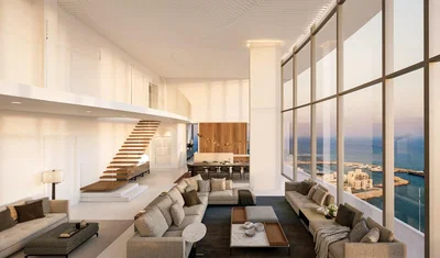 Wohnzimmer; blick, hohe decken, tageslicht