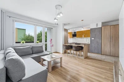 Soggiorno; pavimento in legno, luce naturale, stile moderno, elettrodomestici