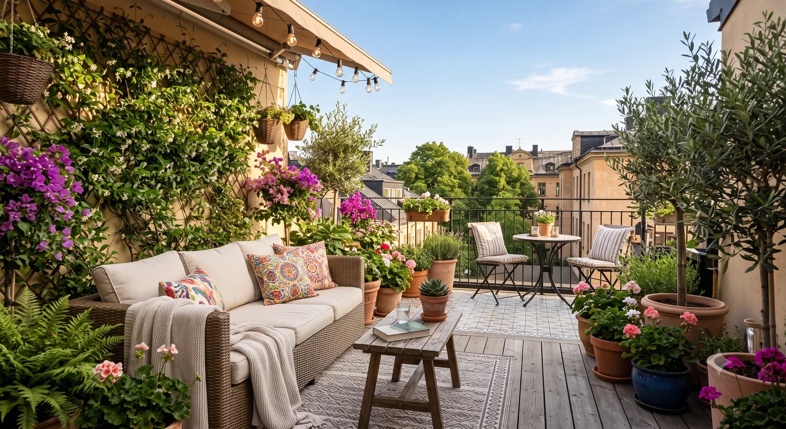 Proměňte balkon i terasu v letní oázu. Trendy, které letos vládnou