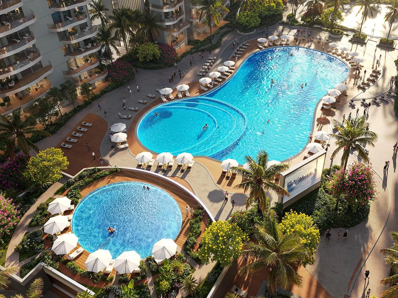 POOL BAR: Relax by serene waters with refreshing drinks and shaded seating, and an easy-going atmosphere designed for unwinding.