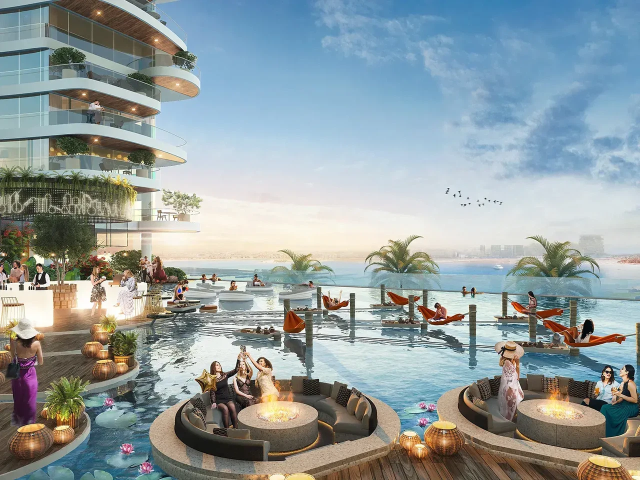 INFINITY POOL: Dive into luxury with our stunning rooftop pool, offering breathtaking views of the city and a serene escape from the bustling urban life.