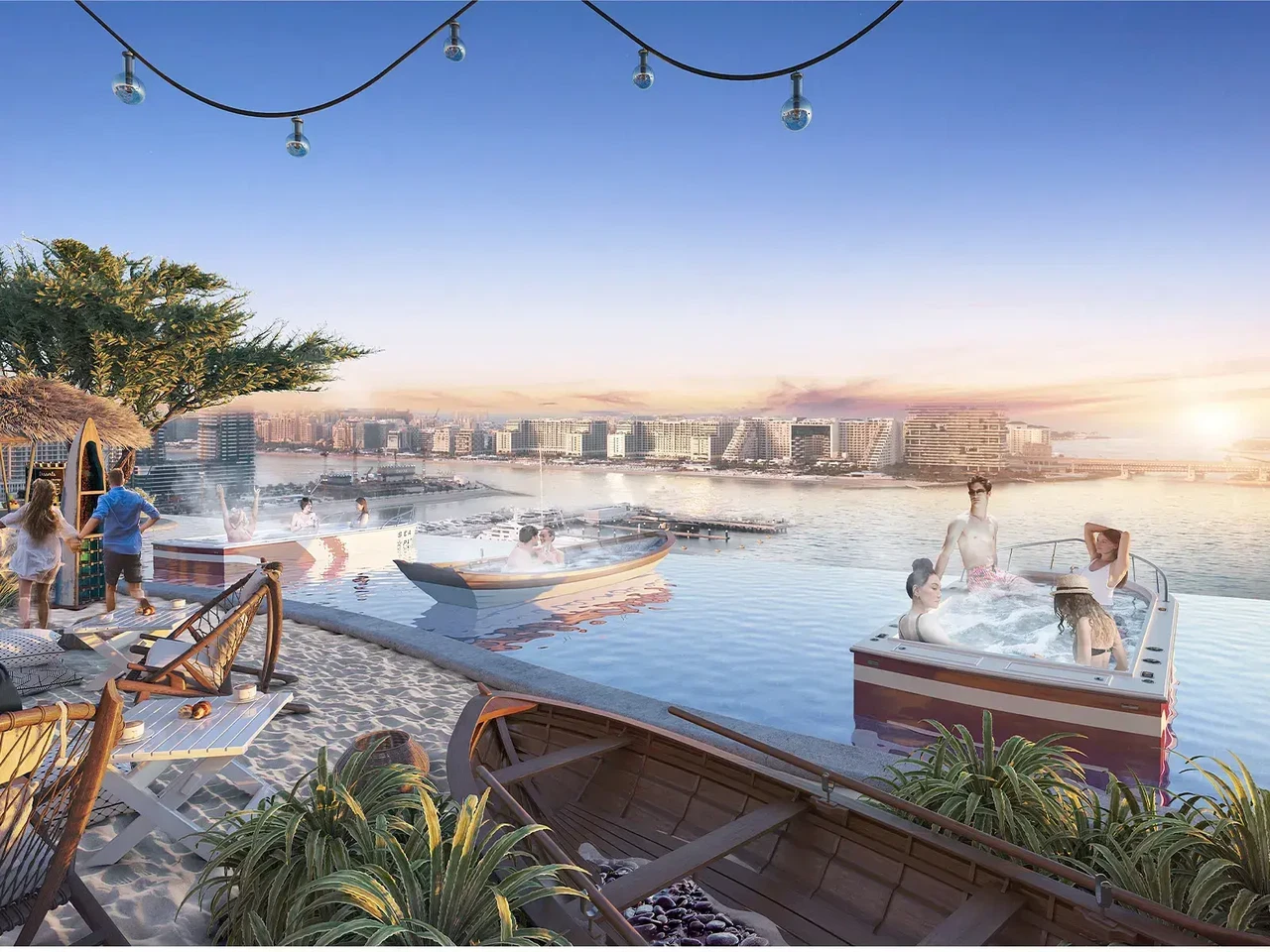 HOT TUB BOATS: Feel your worries sail away as you experience a sense of balance with aqua treatments, including hydrotherapy walkthrough showers and hot tub boats.