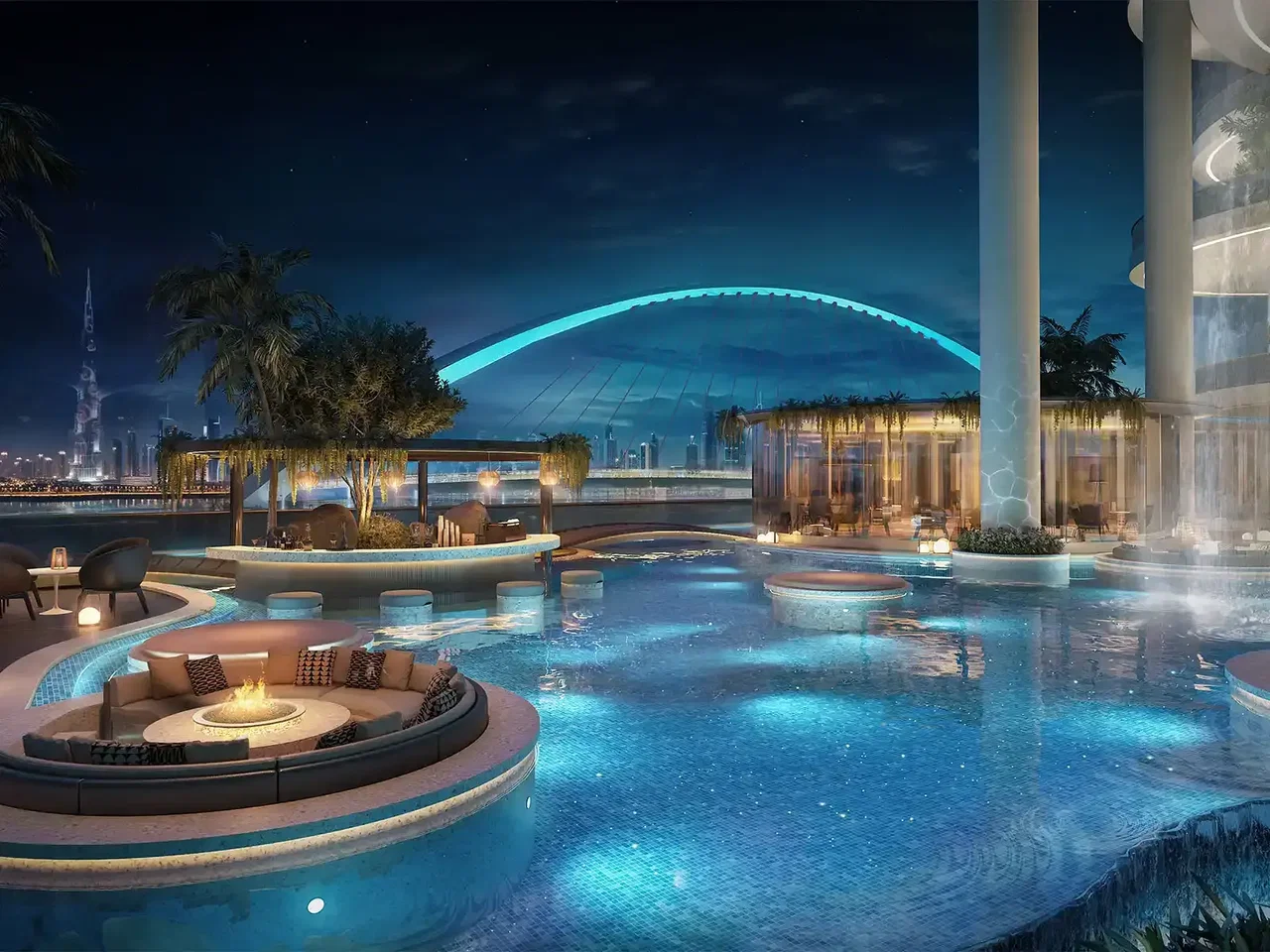 ROOFTOP POOL: Dive into our rooftop pool, offering stunning views and the perfect setting for both leisurely swims and energetic laps.