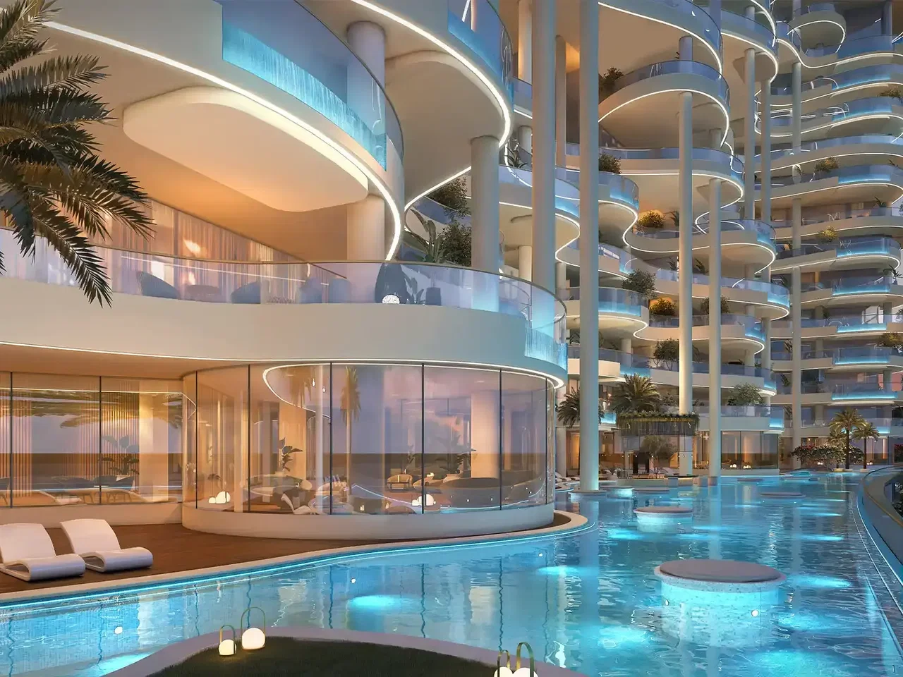 SWIMMABLE LAGOON: Experience the ultimate relaxation at our swimmable lagoon, a beautiful setting for leisurely swims and moments of tranquility.