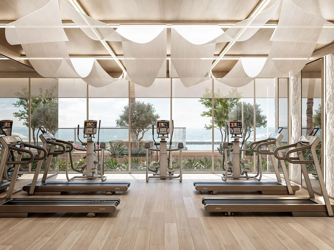 GRAVITY GYM: Discover a state-of-the-art workout zone where gravity's force inspires challenging, celestial exercise sessions.