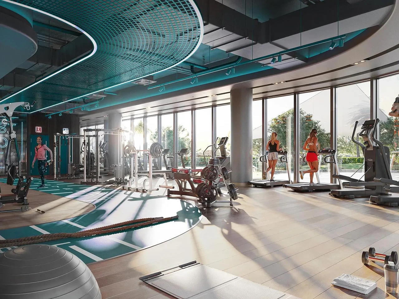GYM & AI TRAINING LAB: Push limits in a high-tech gym with AI-powered training and real-time feedback tailored to your goals.