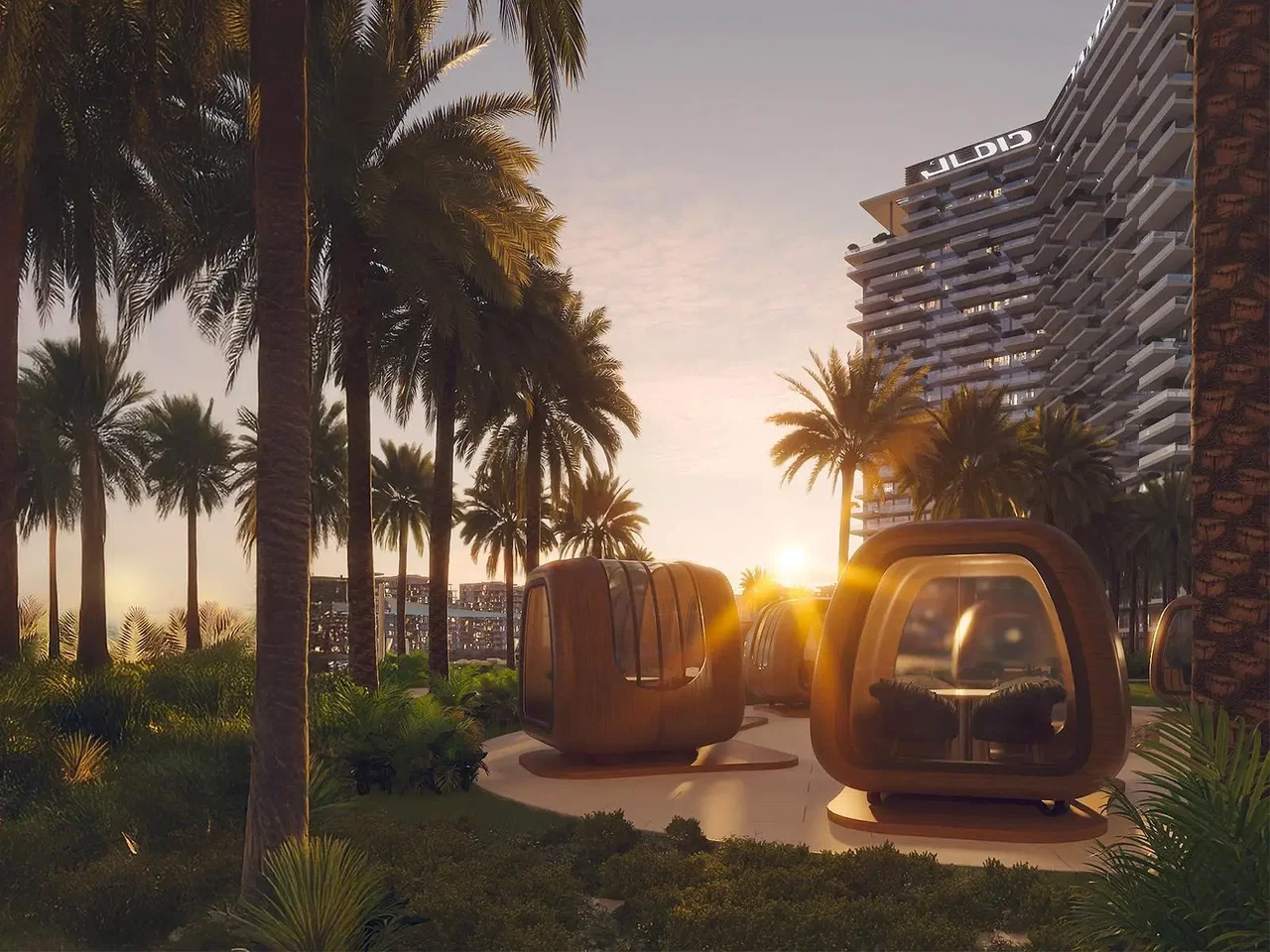 PRIVATE DINING PODS: Retreat to a private pod where every meal feels exclusive, intimate, and set in nature's embrace.