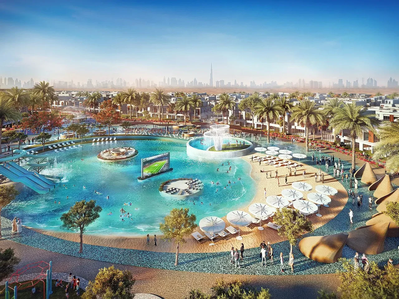 MALIBU COVE: Bask inb beachside bliss with a serene escape perfect for swimming, sunbathing, and unwinding, all within the vibrant heart of the community.