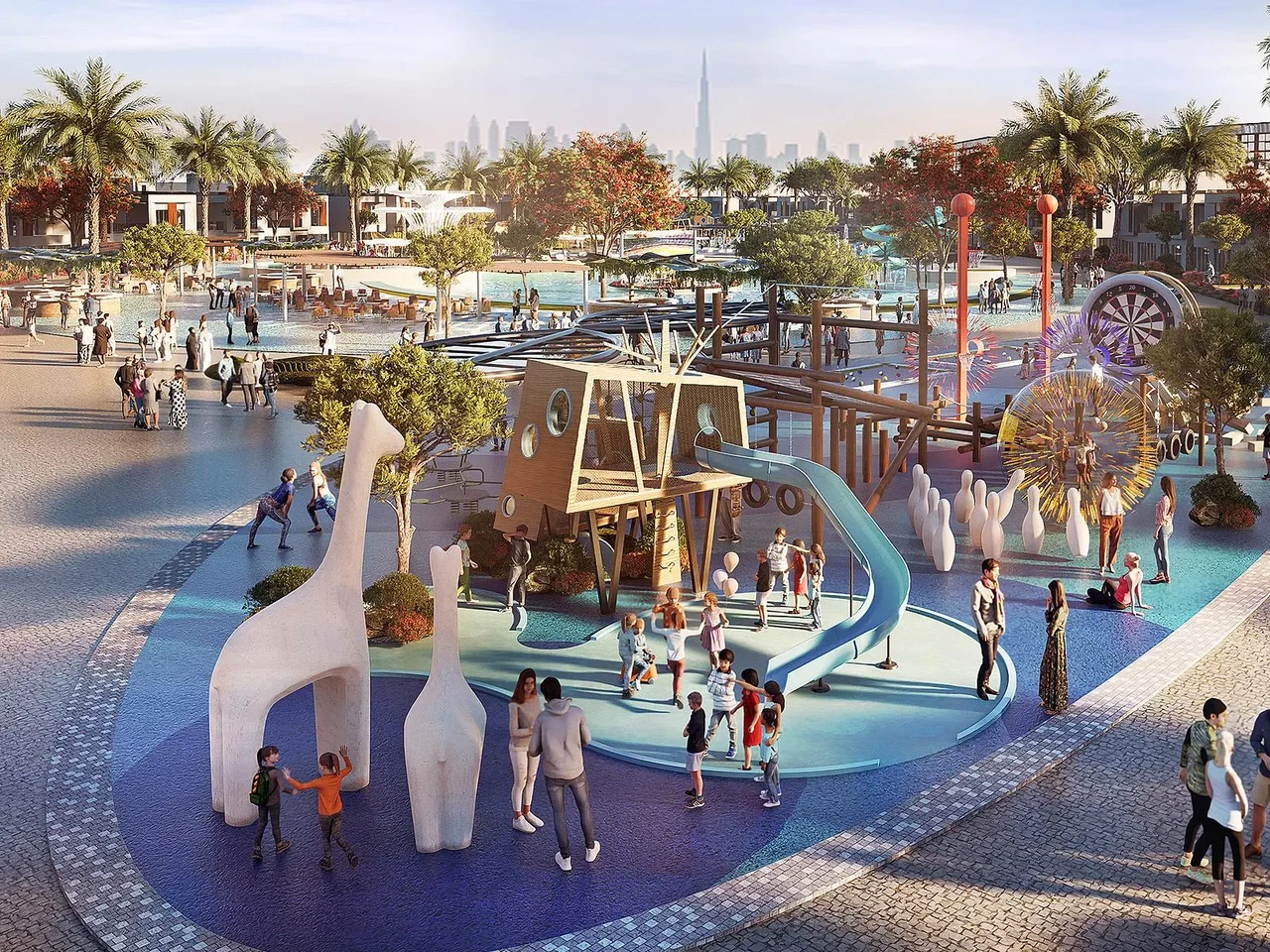 ADVENTURE LAND: Let the children explore and play freely at an exciting activity hub designed for endless fun and adventure, where their imaginations can run wild.