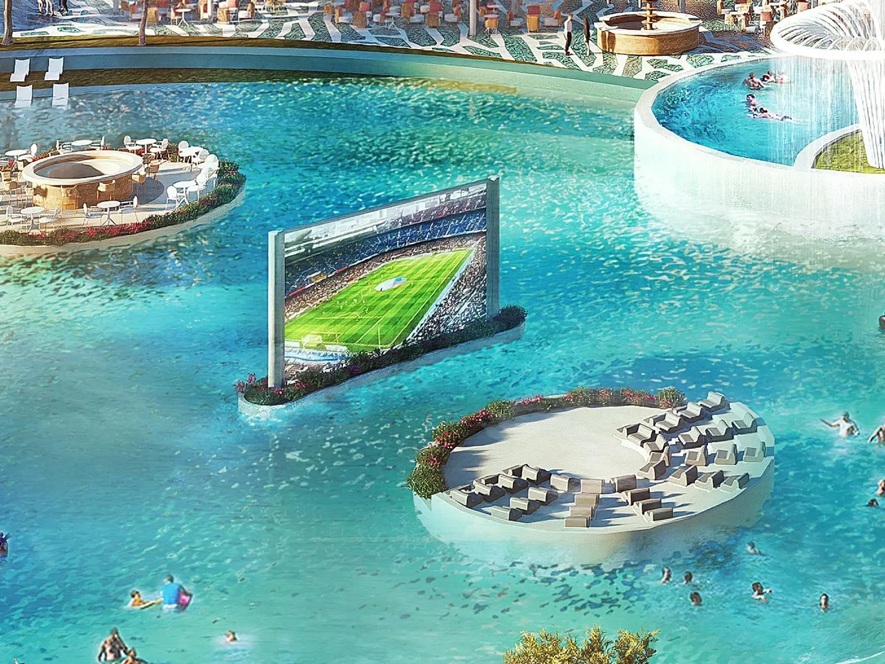 FLOATING STAGE: Immerse yourself in cultural performances on water, from musicals to operas, followed by social gatherings at the clubhouse with stunning waterfront views.