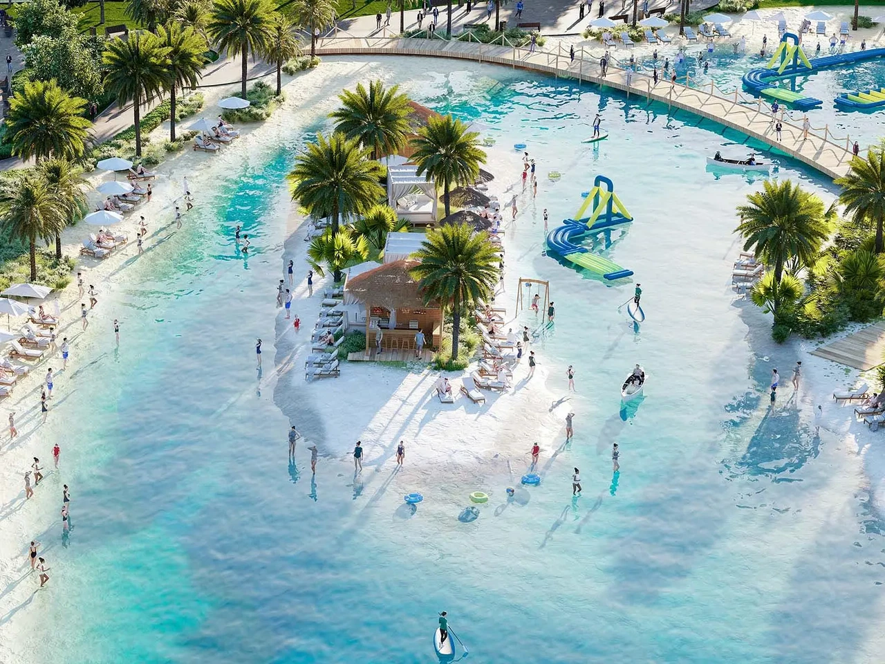 WAVE POOL: Feel the thrill of the surf beneath your feet with our cutting-edge wave simulator, delivering endless ocean-like waves for an exhilarating ride.